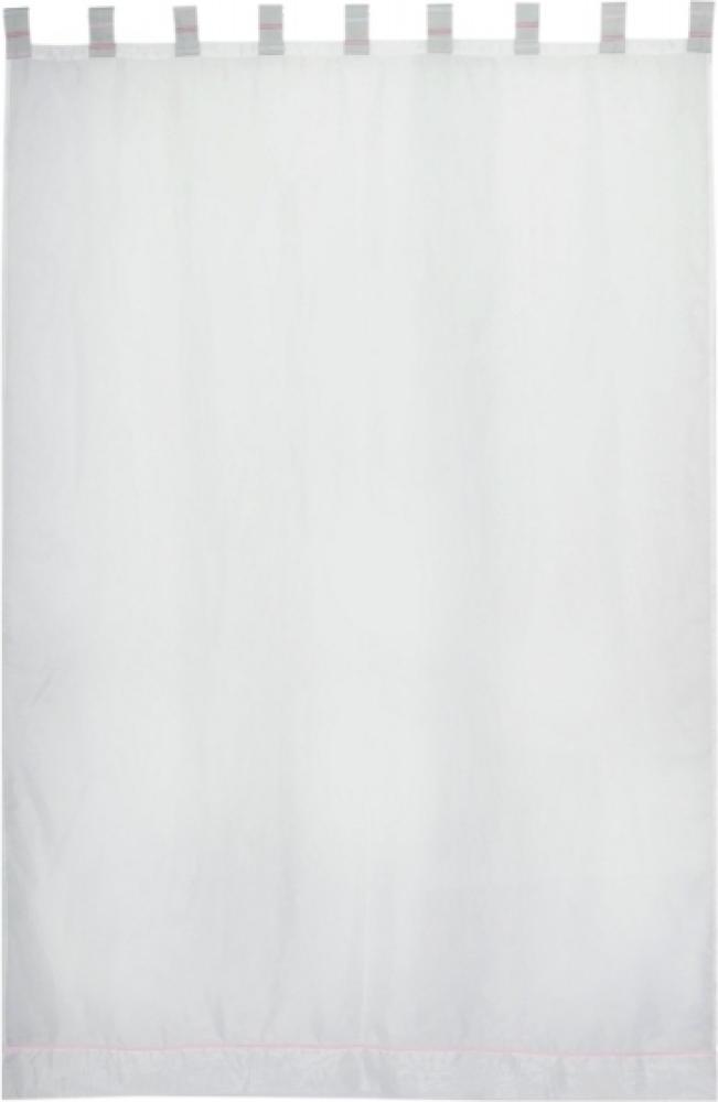 Weisser Voile / Schlaufenschal (Zimmer Leopard) 150 x 230 cm weiß Bild 1