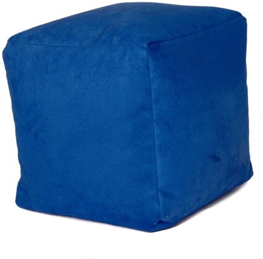 Sitzwürfel Alka Royal Blau groß 40 x 40 x 40 mit Füllung Bild 1