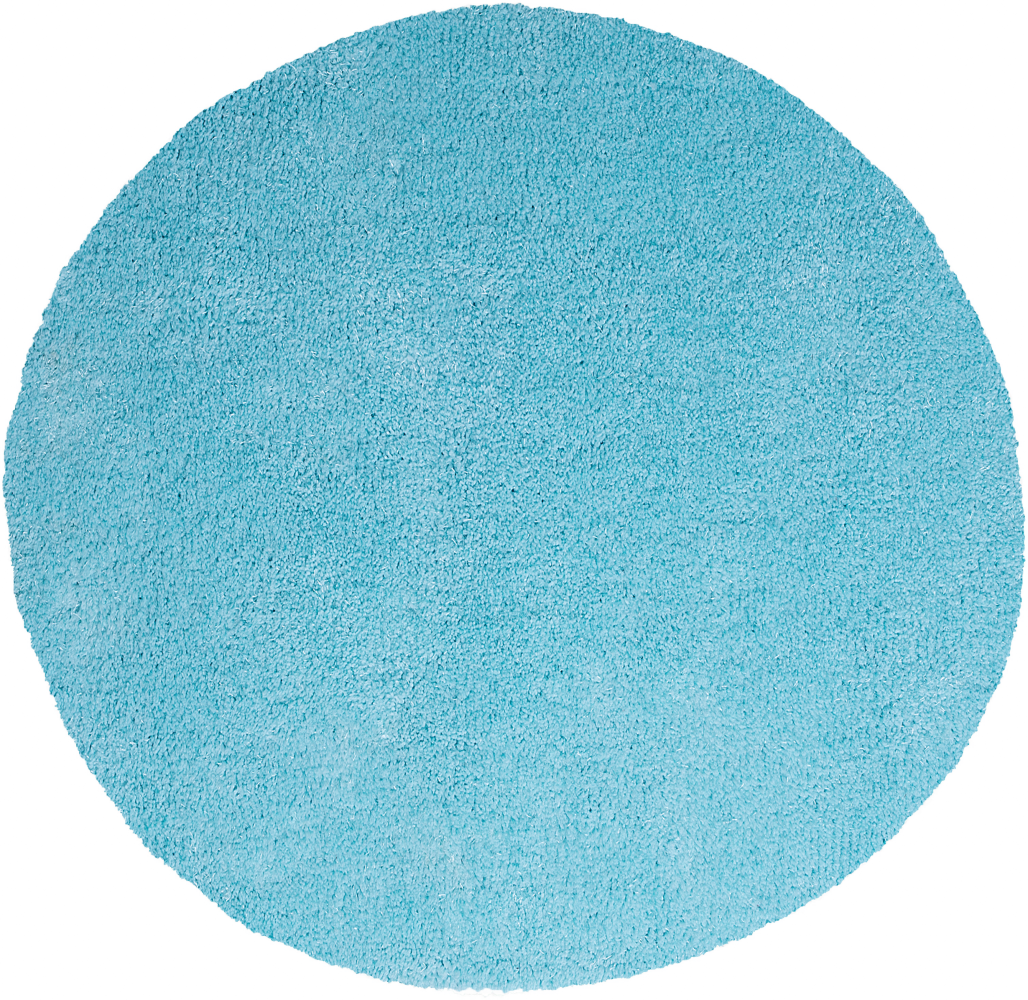Teppich hellblau ⌀ 140 cm Shaggy DEMRE Bild 1