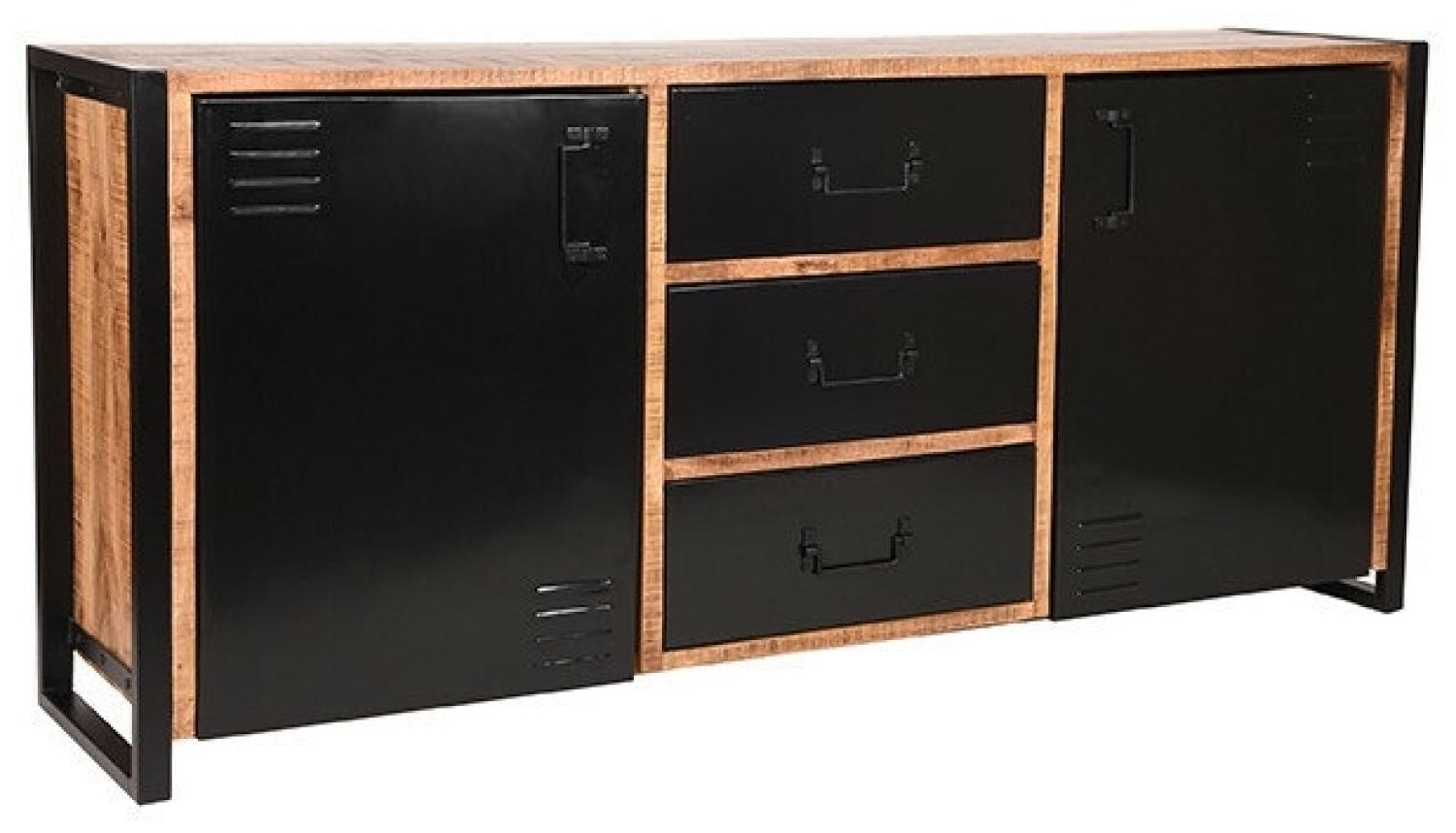LABEL51 Brüssel Sideboard mit 3 Schubladen und 2 Türen Industrial Style Bild 1