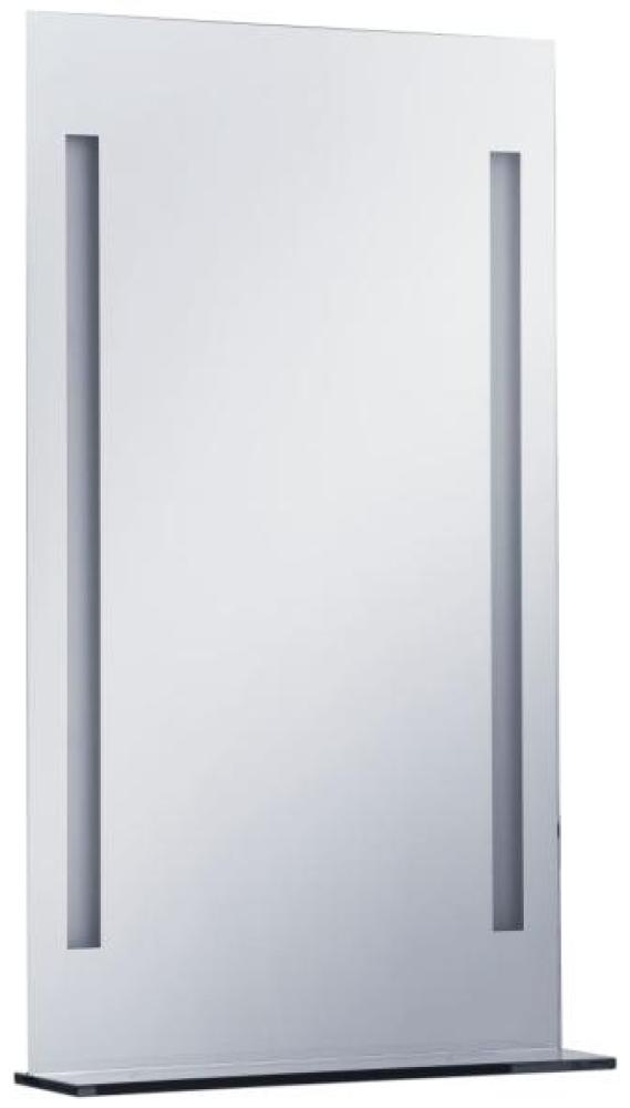 vidaXL Badezimmer-LED-Wandspiegel mit Regal 60×100 cm Bild 1