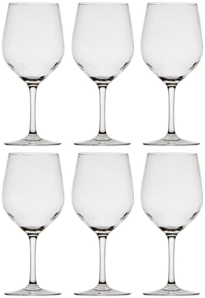 Wein Glas Set 6 Stück, unzerbrechlich - hammered Bild 1