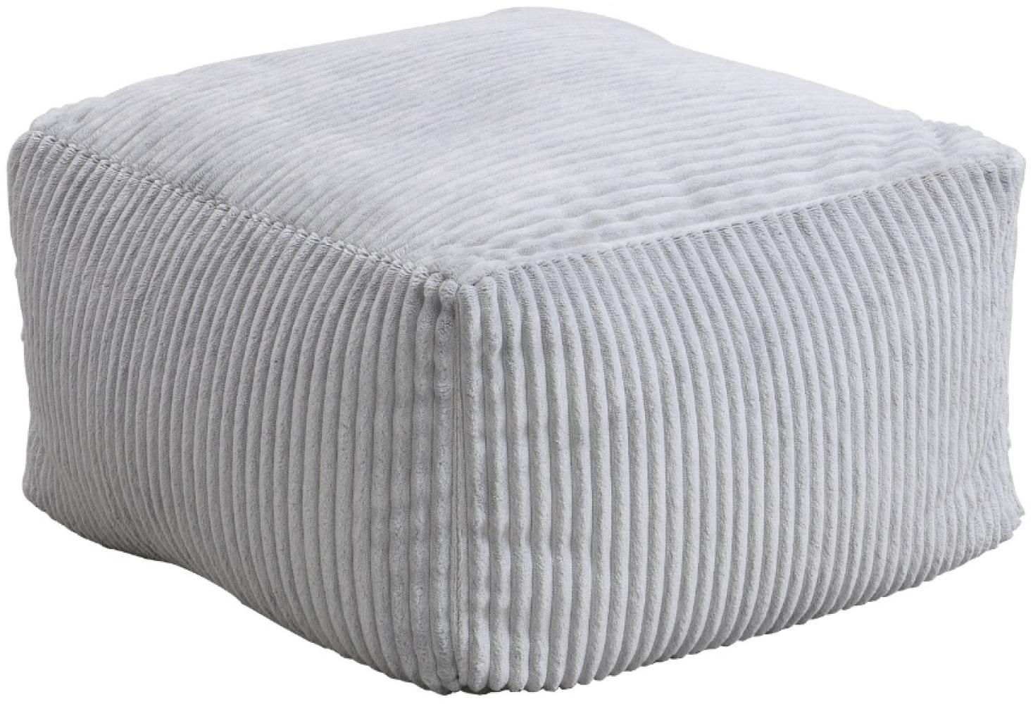 HOME DELUXE Sitzsack Hocker COZY - Hellgrau Bild 1