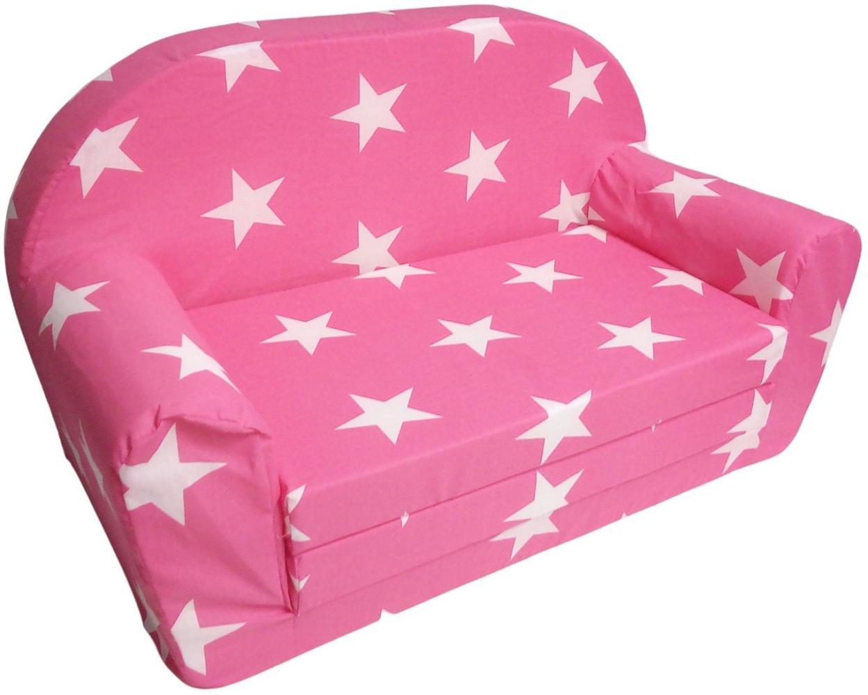 Kindersofa klappbar pink Kindercouch Kinderzimmermöbel Spielsofa Sofa Couch Bild 1