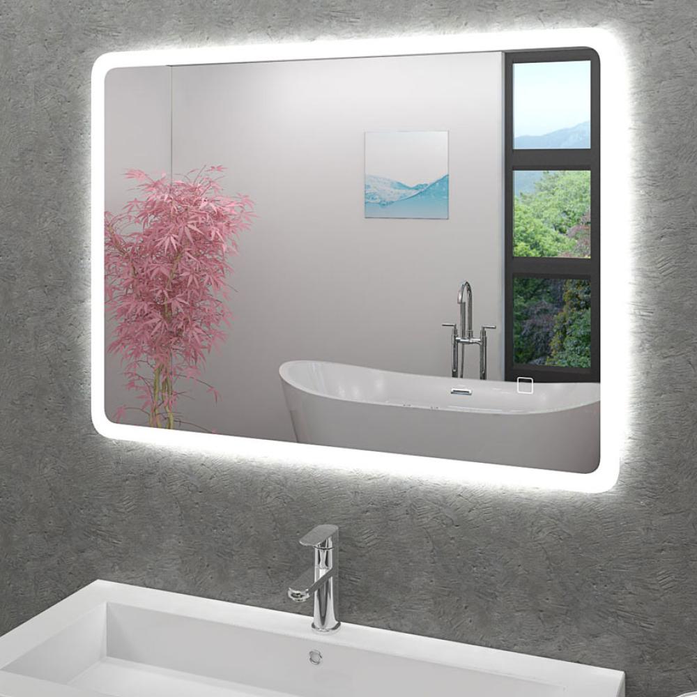 AcquaVapore 'LSP02' Badspiegel, Leuchtspiegel mit Spiegelheizung 100x70cm Bild 1