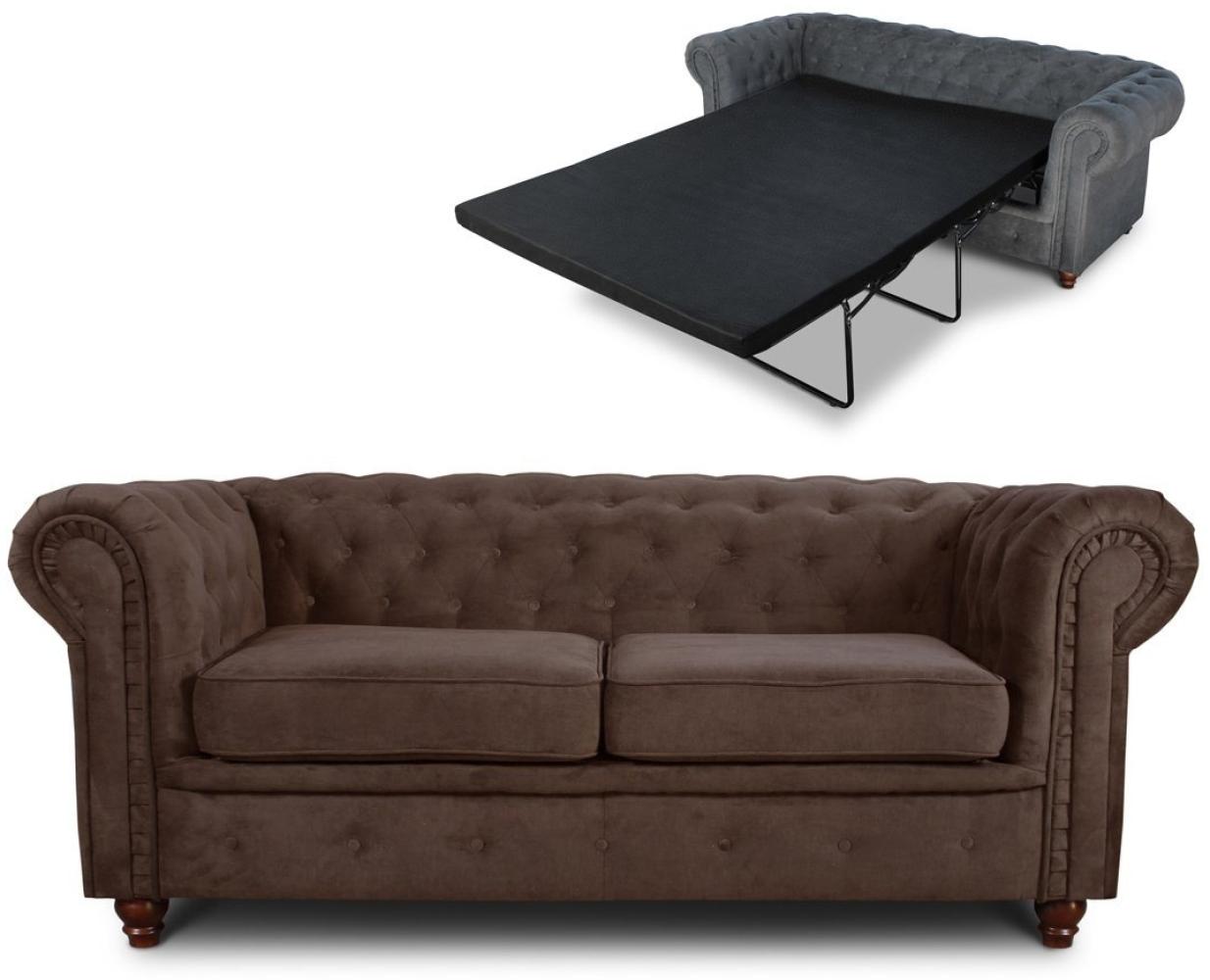 Sofnet Schlafsofa Asti 2 Bis, mit Schlaffunktion, Chesterfield Sofa 2-er, Sofagarnitur, Bettsofa Bild 1