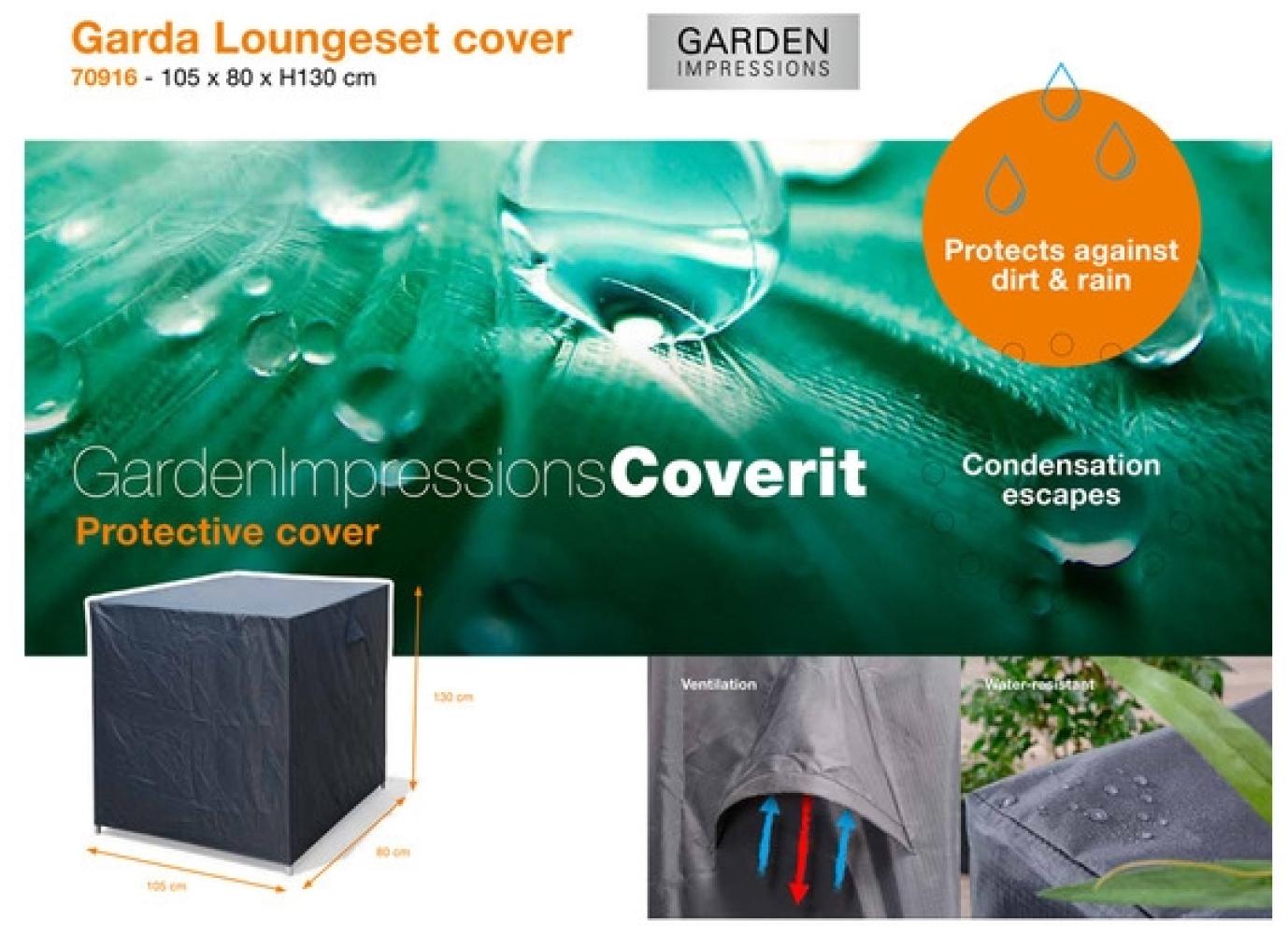 Garden Impressions Coverit Garda loungeset cover 105x80xH130 Bild 1