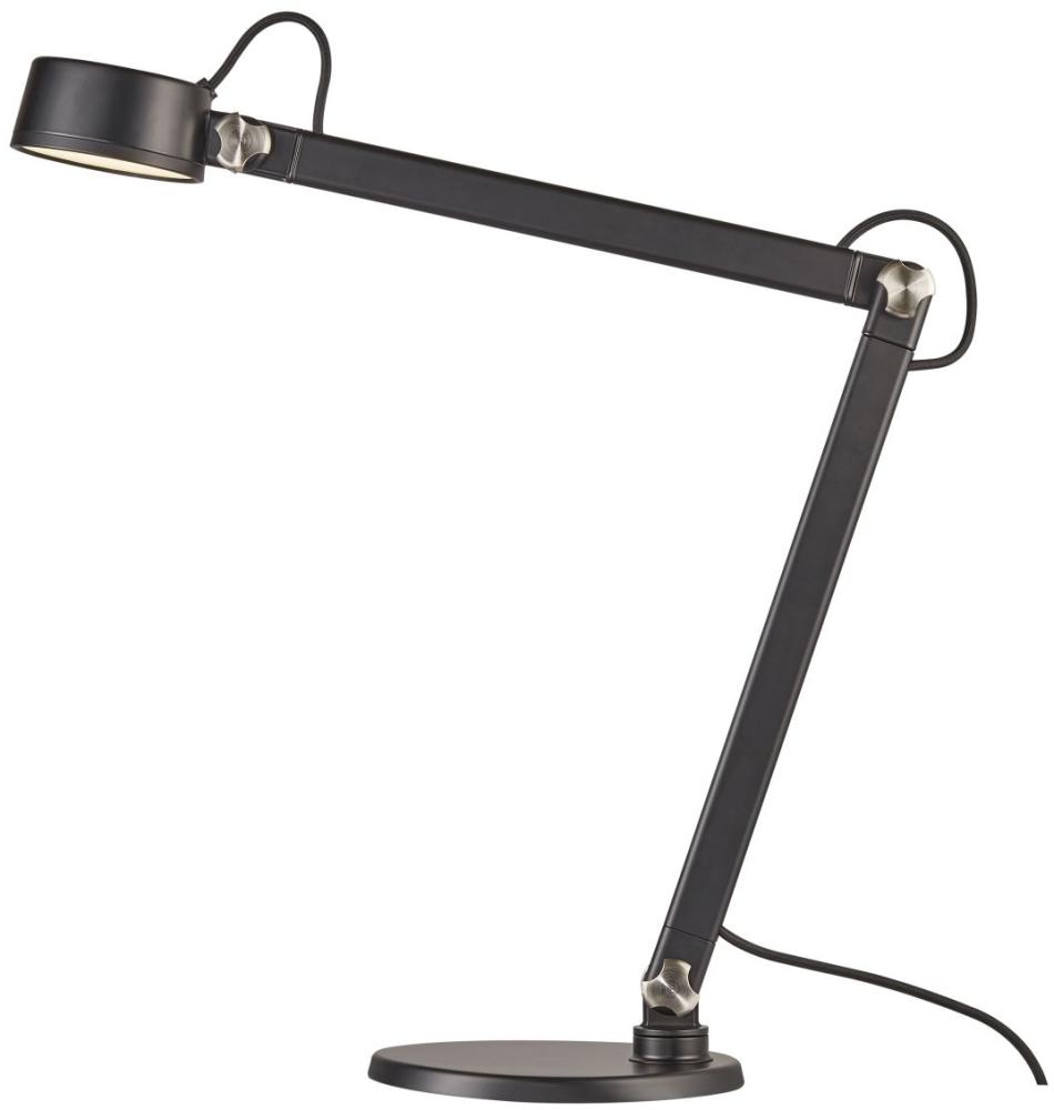 dftp NOBU LED Schreibtischlampe schwarz 600lm mit Schalter 49,5x10,5x46,5cm Bild 1