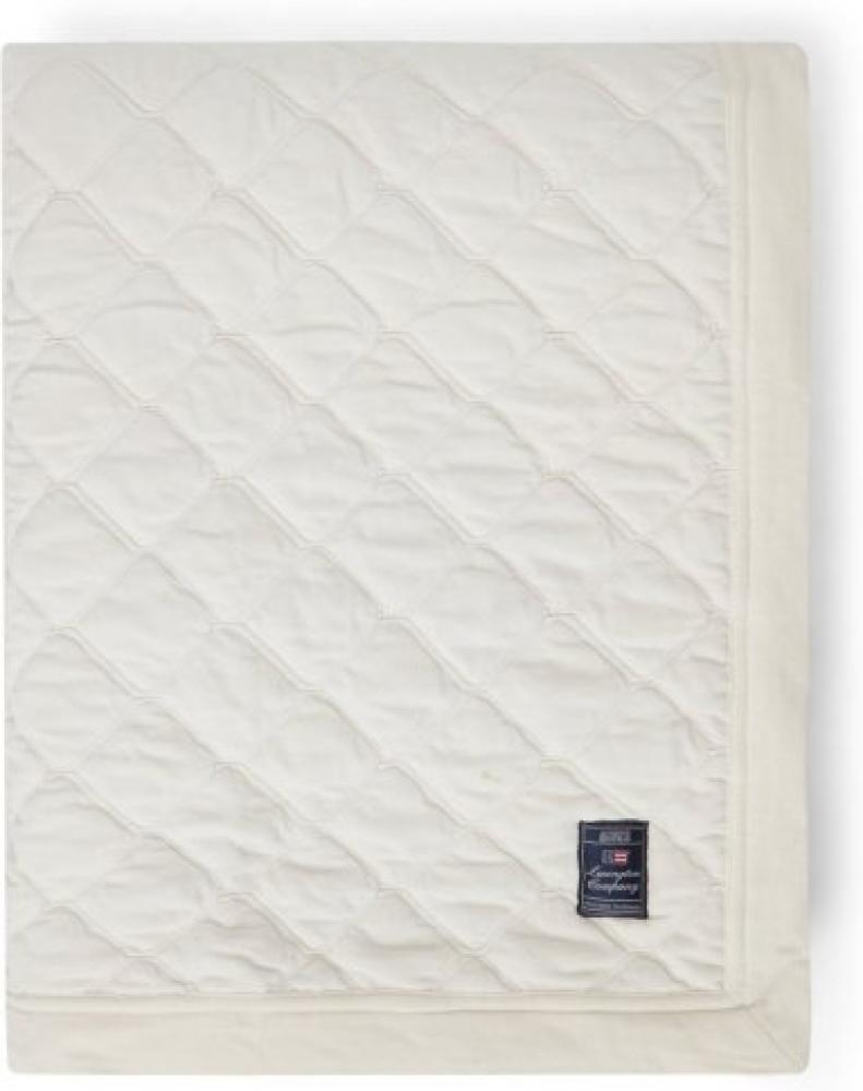 LEXINGTON Tagesdecke Quilted Organic Cotton Velvet Snow White (160x240) 12340100-1100-BS10 Bild 1