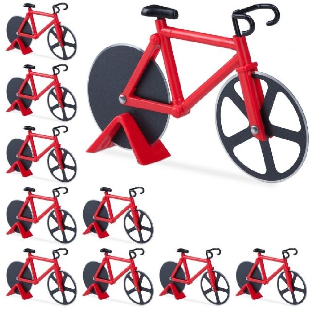 10 x Fahrrad Pizzaschneider rot 10025812 Bild 1