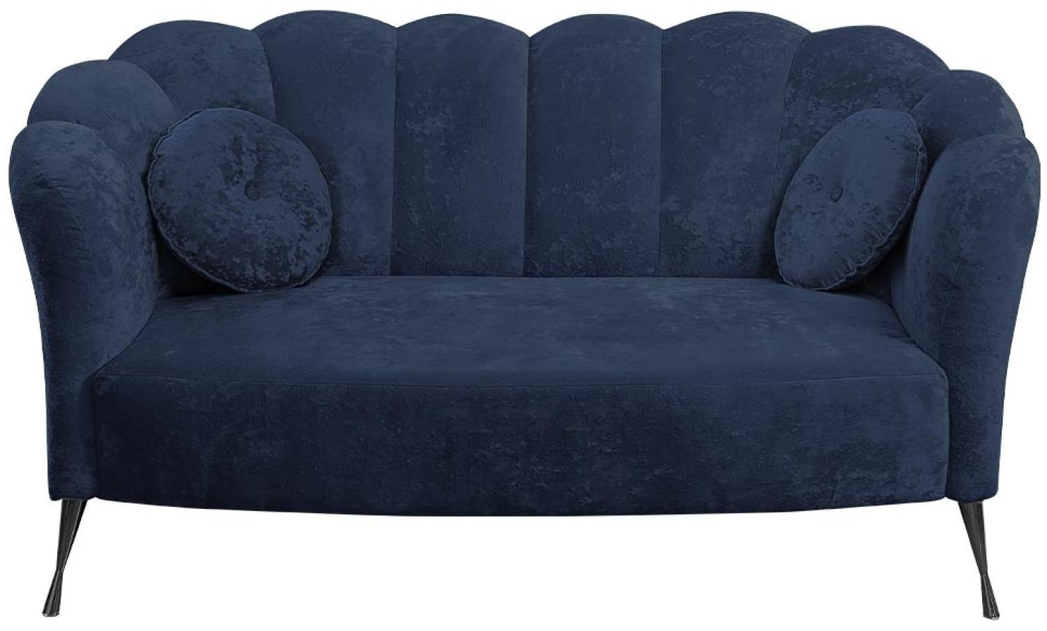 Sofa Telomin (Farbe: Eureka 2127, Füße: Schwarz Chrom) Bild 1