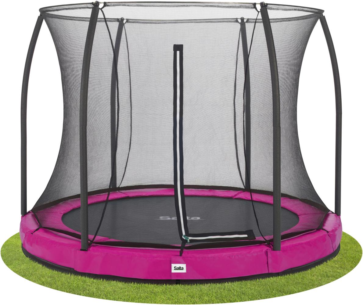 Salta 'Comfort Edition Ground' Rundes Bodentrampolin mit Netz, pink, 305 cm Bild 1