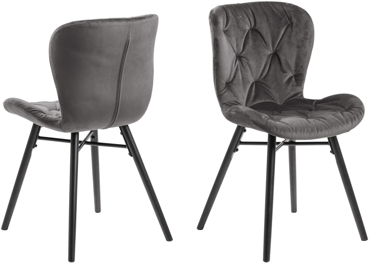 2x Bali Esszimmerstuhl grau Stuhl Set Esszimmer Stühle Möbel Küchenstuhl Küche Bild 1