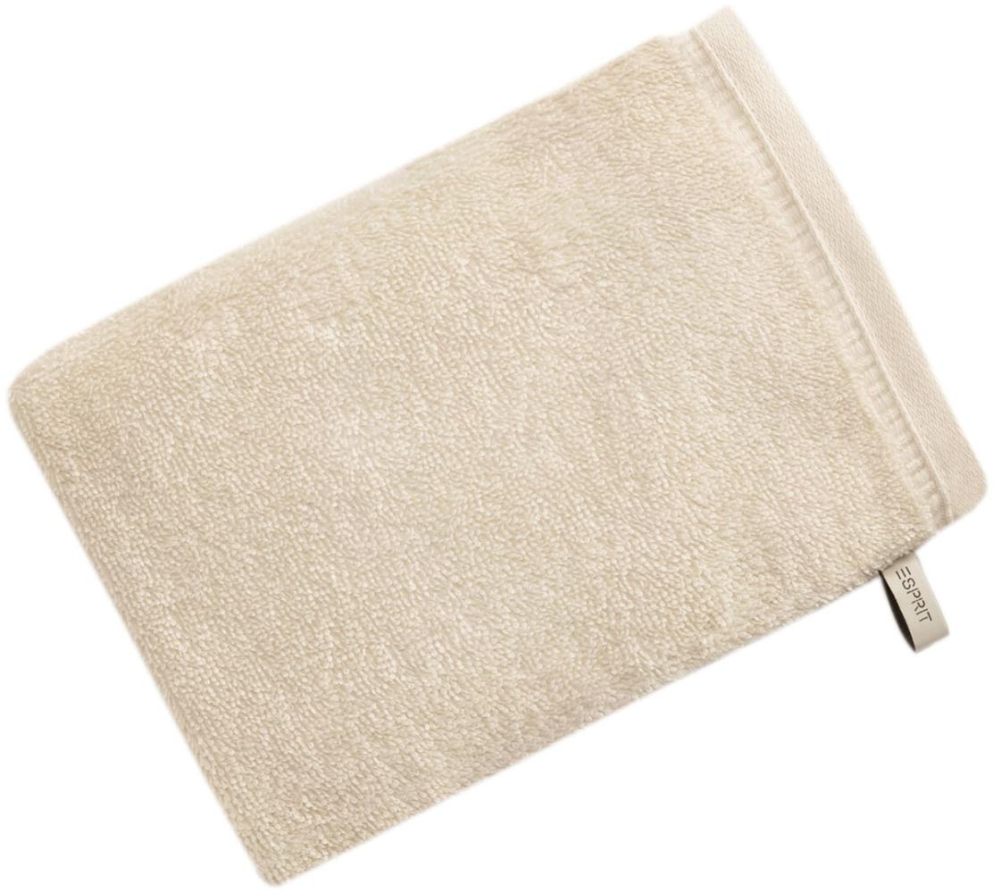 Esprit Handtücher Modern Solid | Waschhandschuh 16x22 cm | sand Bild 1
