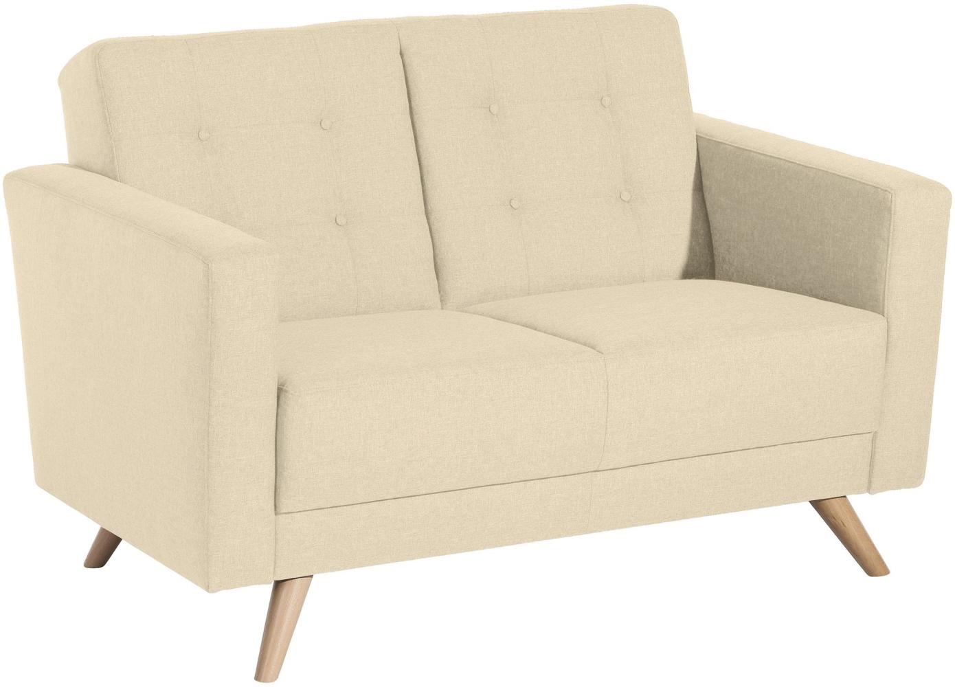 Sofa 2-Sitzer Karisa Bezug Flachgewebe Buche natur / beige 21913 Bild 1