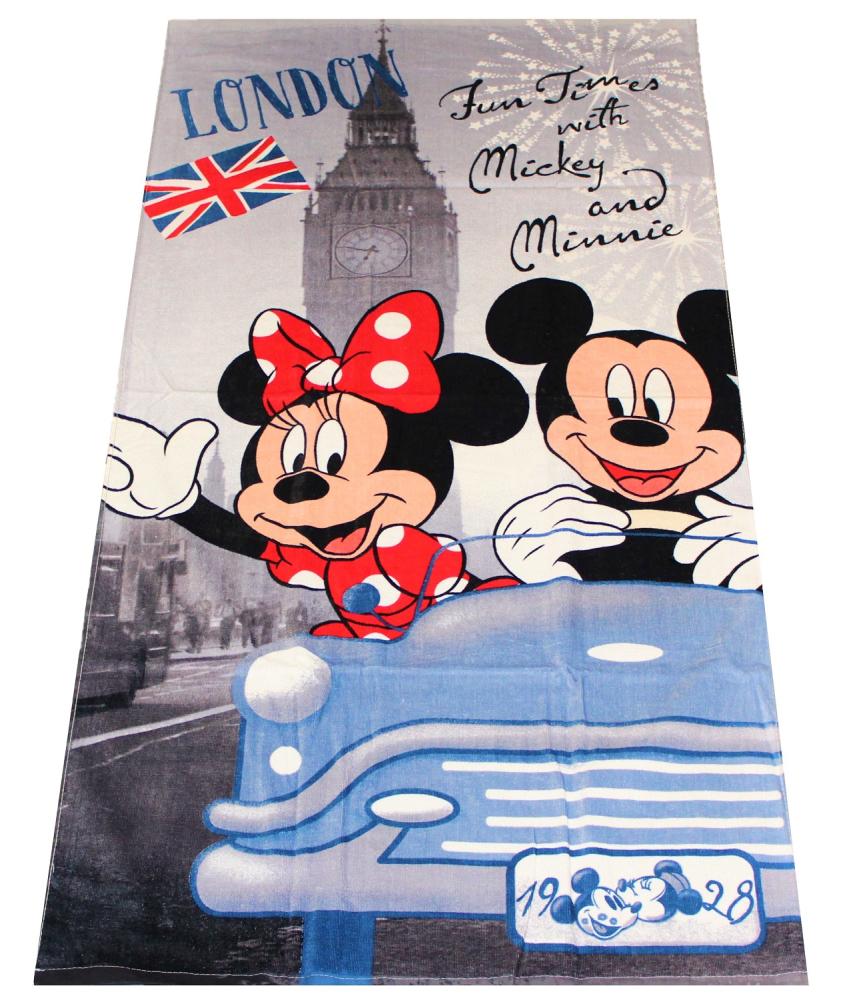 Disney Mickey Minnie Maus Handtuch London 70 x 140 cm Bild 1