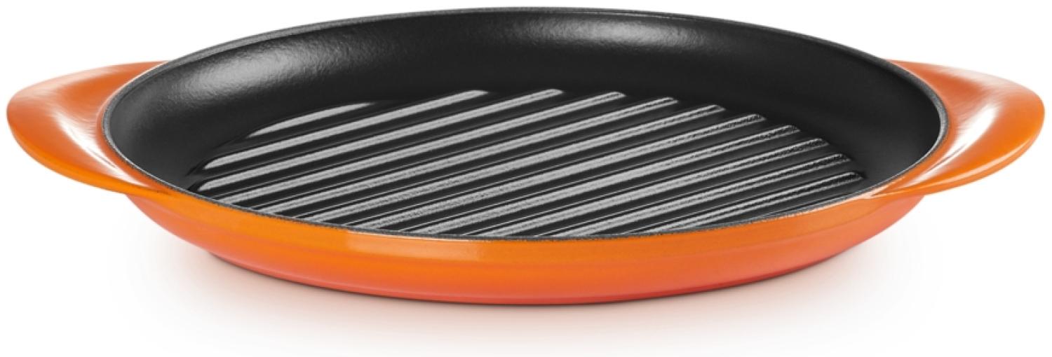 Le Creuset Grillplatte rund ofenrot 25cm Bild 1