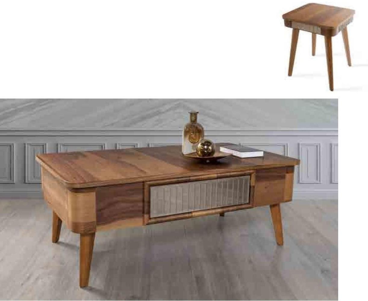 Wohnzimmertisch Holz Royal Beistell Modern Tische Couchtisch Tisch Beistelltisch Bild 1