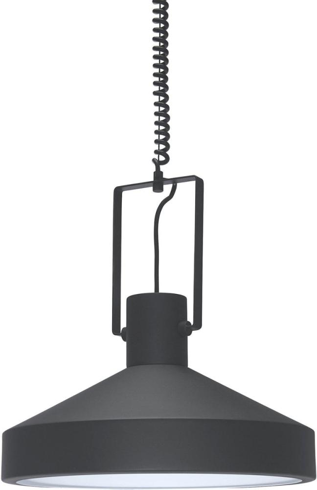 PR Home Jojo moderne Premium Hängeleuchte schwarz matt 40cm E27 höhenverstellbar Bild 1