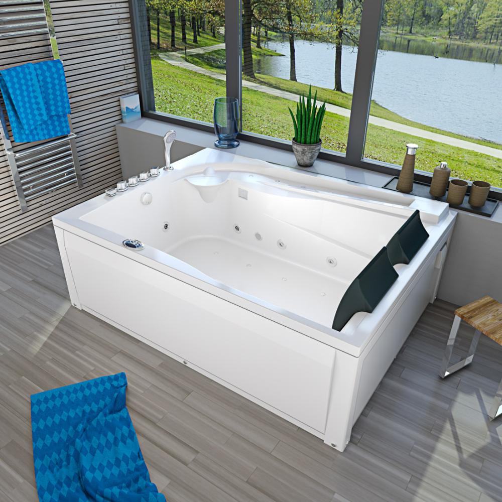 Whirlpool Pool Badewanne Wanne W12HZ-B-SC 180x135cm Bild 1