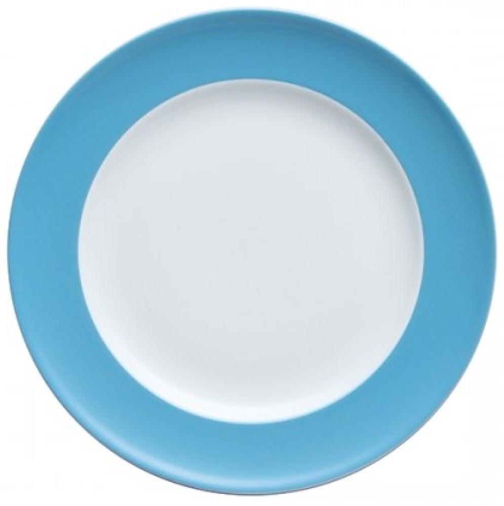 Thomas Sunny Day Frühstücksteller, Kuchenteller, Teller, Porzellan, Waterblue / Blau, Spülmaschinenfest, 22 cm, 10222 Bild 1