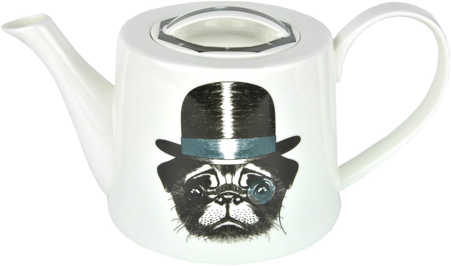 3-tlg. Jameson & Tailor Tee-Set - Teekanne mit 2 Teetassen - Hund mit Hut - 4130 + 2x 4132 Bild 1