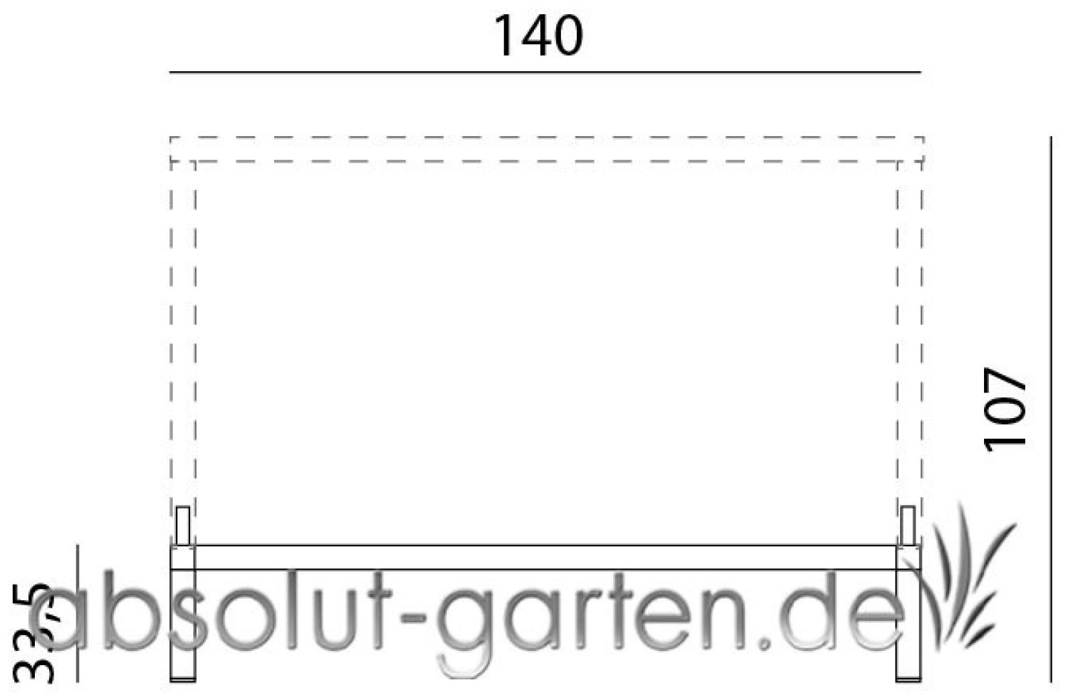 Tisch Cube Kunststoff (Bianco 140 x 80 cm 140 x 80 x 33,5 cm ) Bild 1