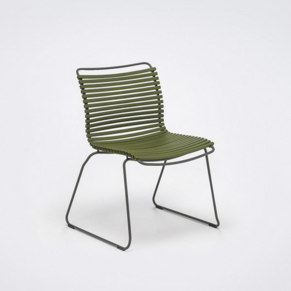 Outdoor Stuhl Click ohne Armlehne olivgrün Bild 1