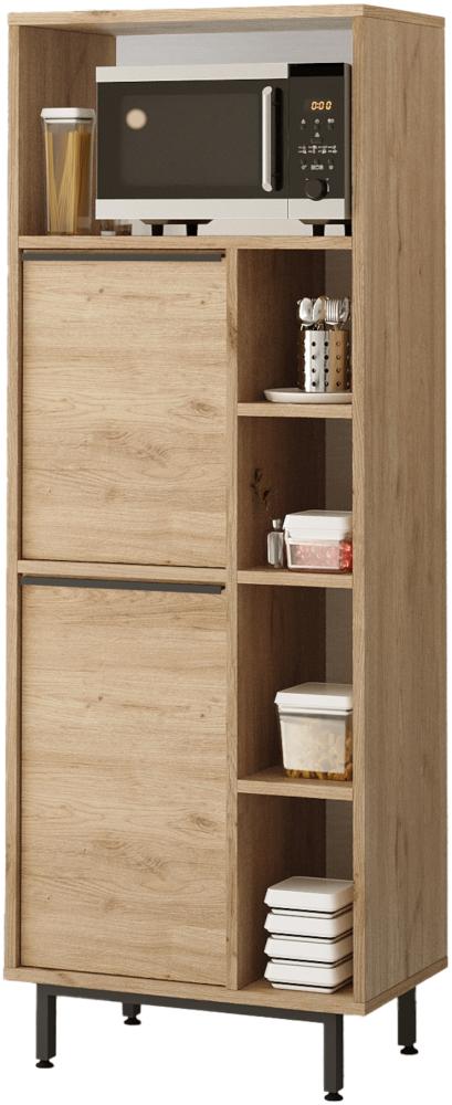 Küchenschrank Vesanto 162x60x36 cm Eichenoptik [en. casa] Bild 1