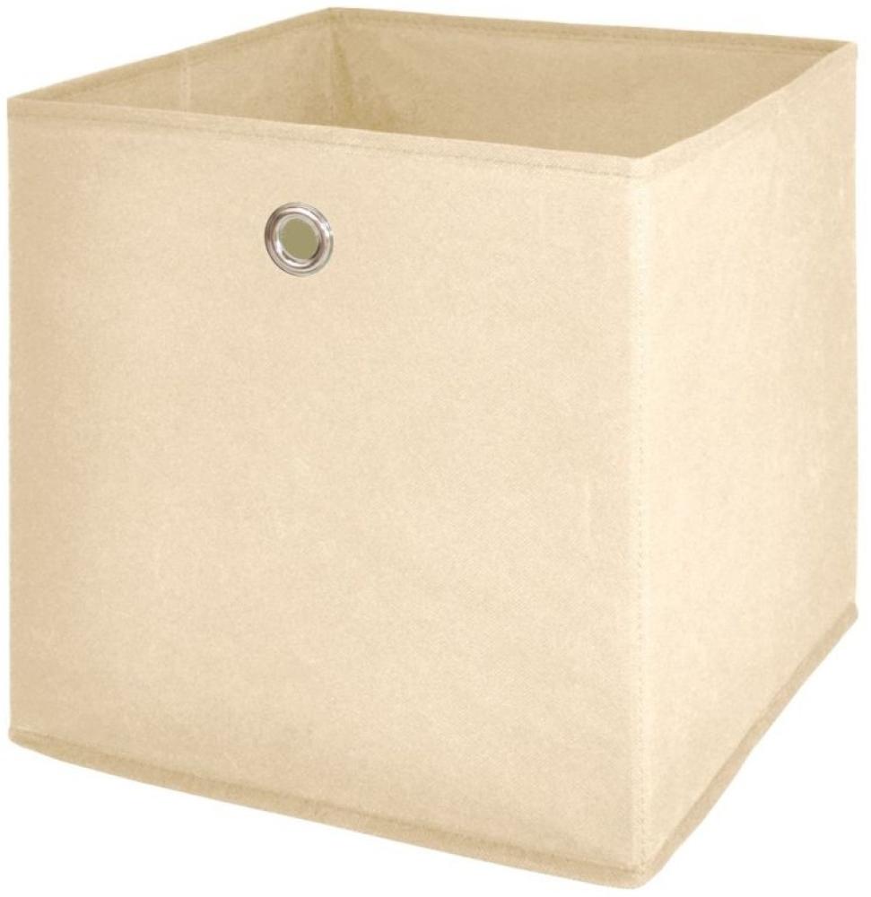 Faltbox Box Stoffbox- Delta - Größe: 32 x 32 cm / 3er Set - Beige Bild 1
