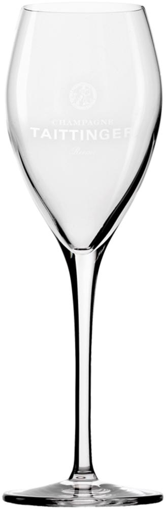 Taittinger Champagnerglas 0,1l Eichstrich Bild 1