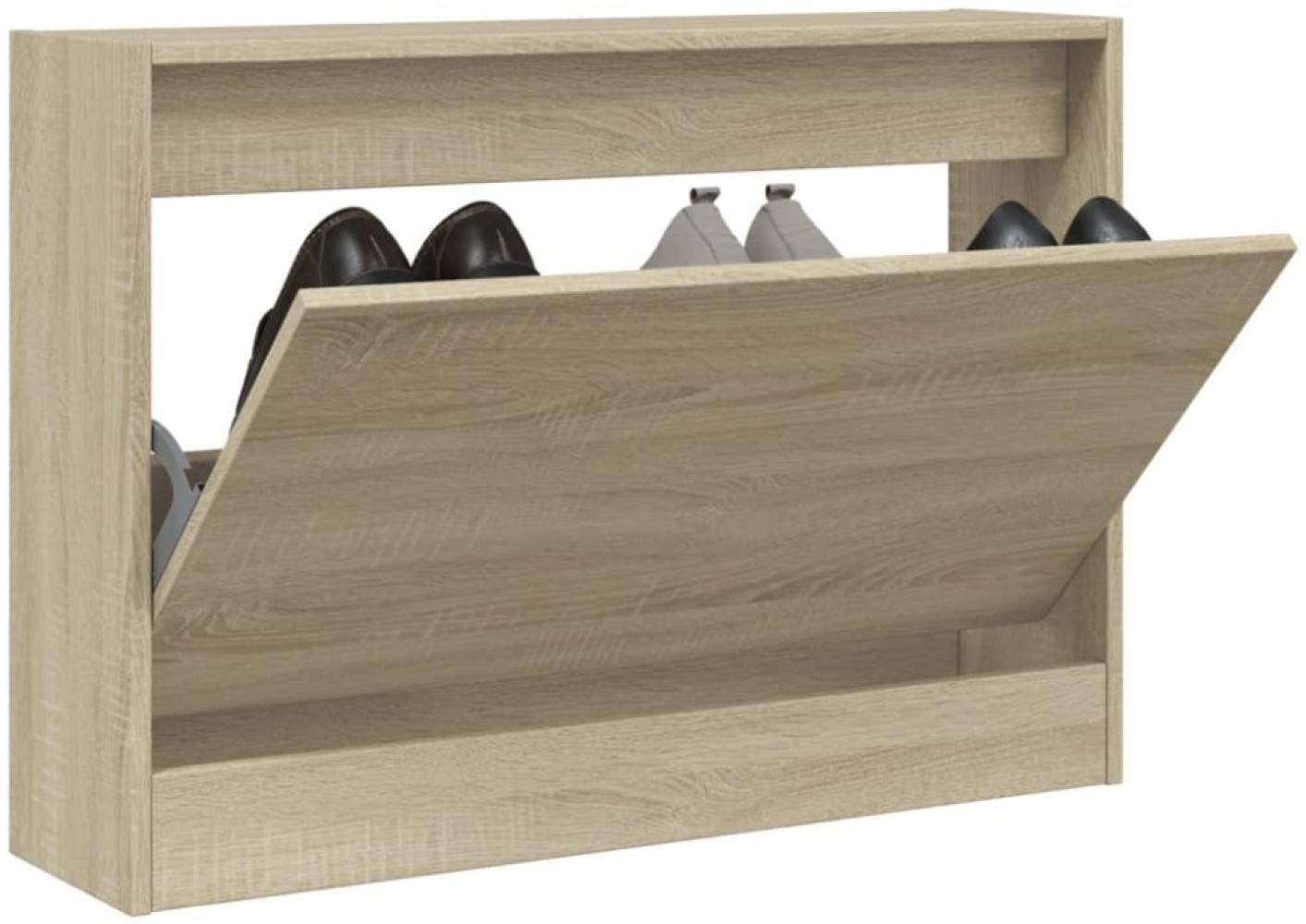 vidaXL Schuhschrank Sonoma-Eiche 80x21x57 cm Holzwerkstoff Bild 1