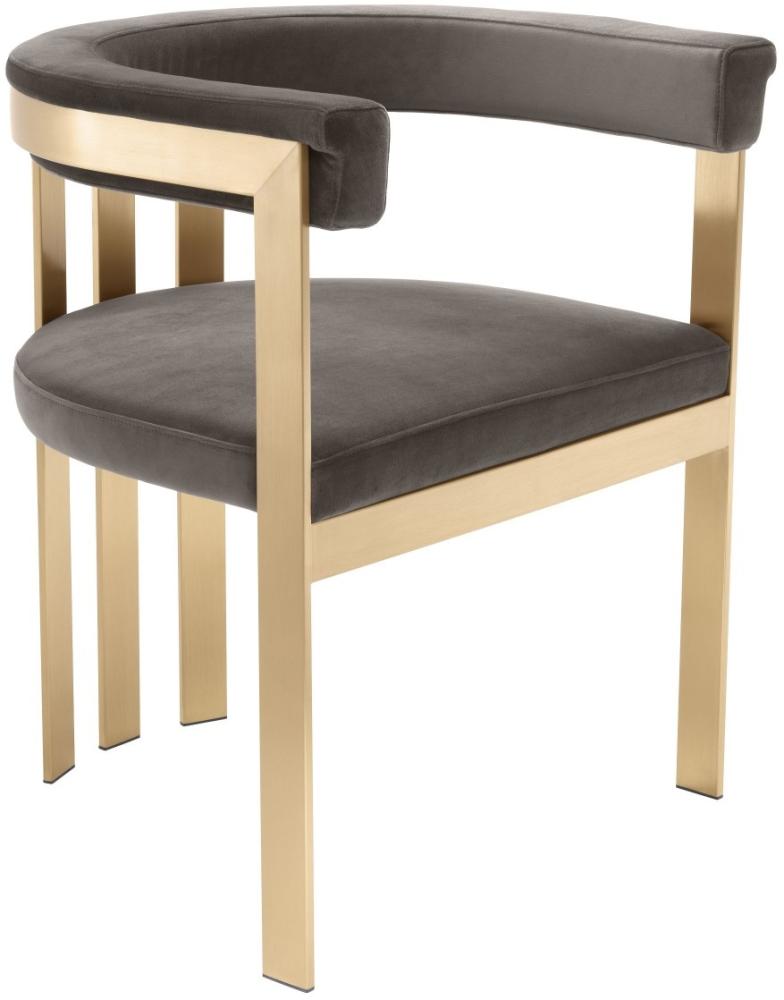 EICHHOLTZ Dining Chair Clubhouse Savona Grey Velvet Bild 1