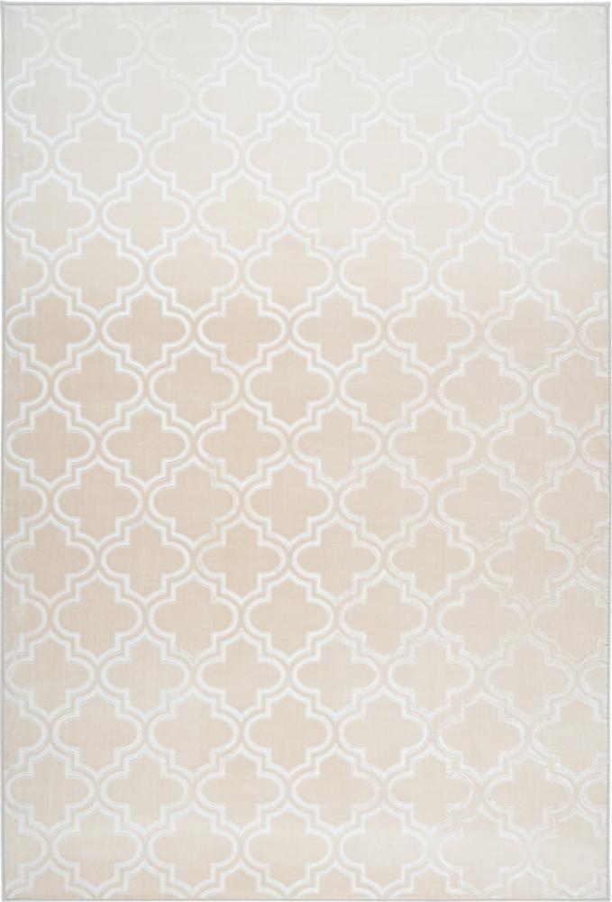 Kurzflorteppich Kifalme 100 Beige 160 x 230 cm Bild 1