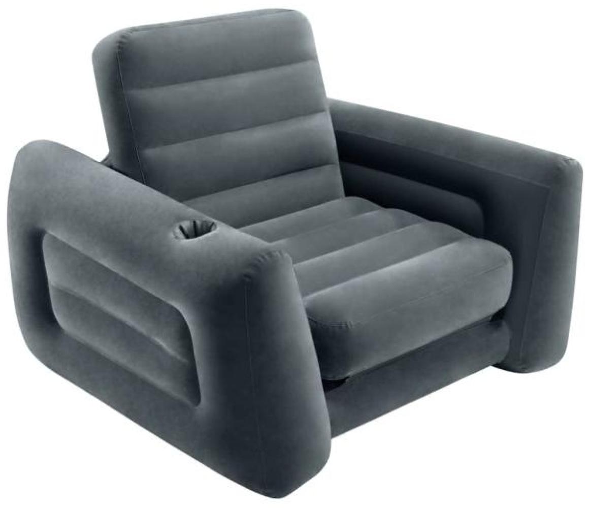 Intex Ausziehbarer Sessel 117x224x66 cm Dunkelgrau Bild 1