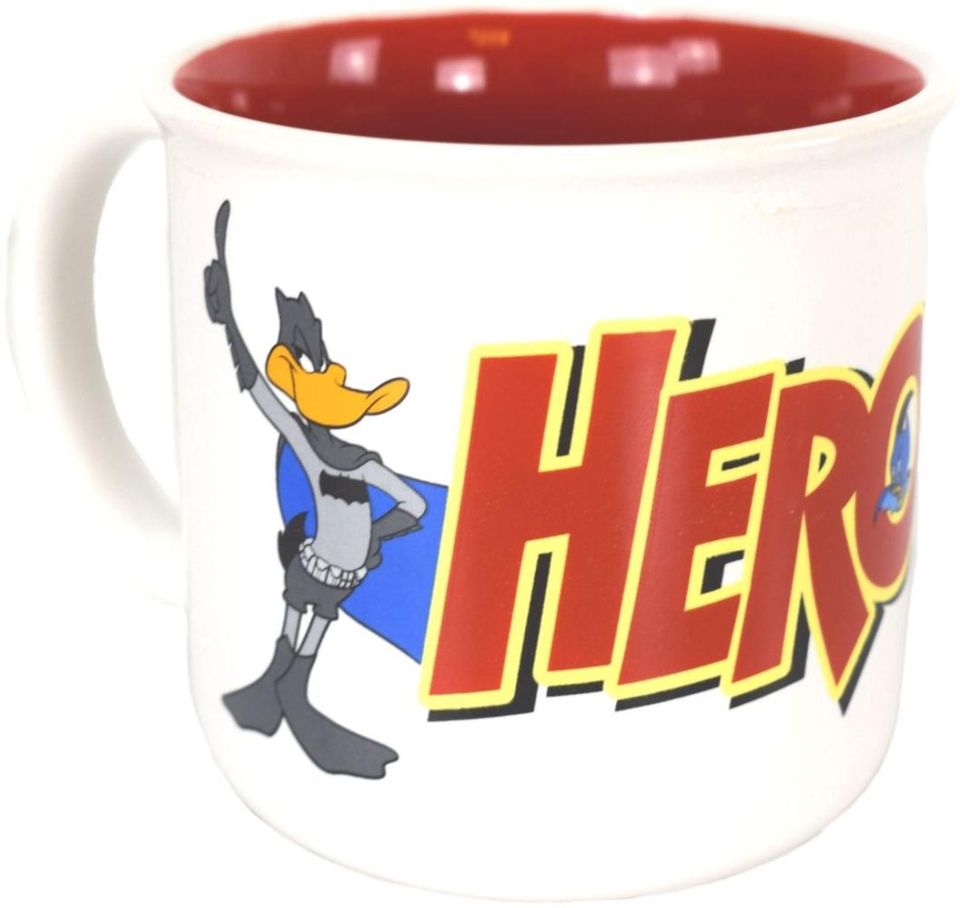 WB Looney Tunes Tasse ca. Ø 8,5 x 9,5 cm und 360 ml im Batman & Superman Design Bild 1