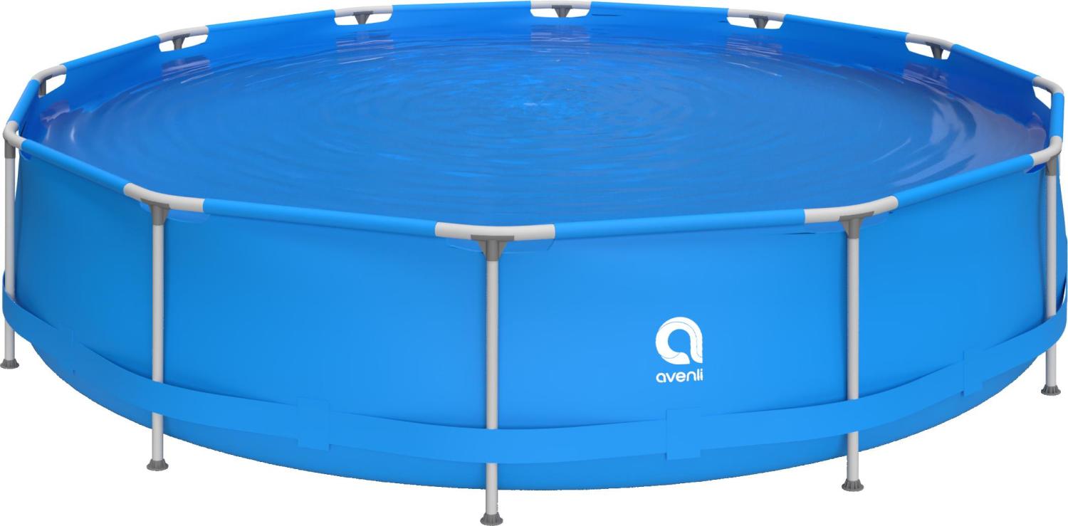 Avenli Frame Pool 420 x 84 cm, Aufstellpool rund, ohne Pumpe, blau Bild 1