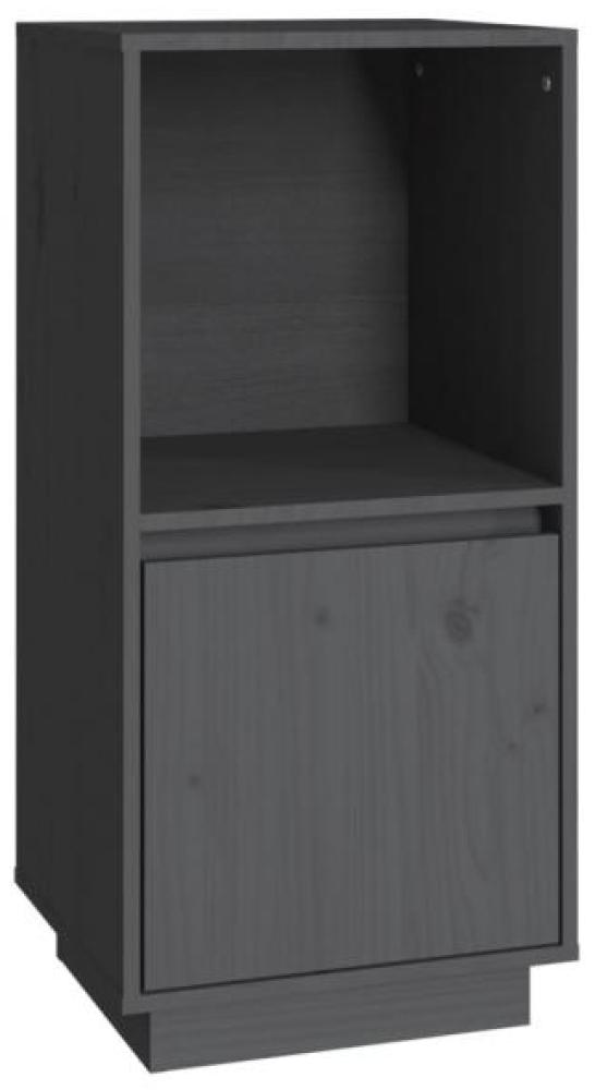 Sideboard Grau 38x35x80 cm Massivholz Kiefer Bild 1