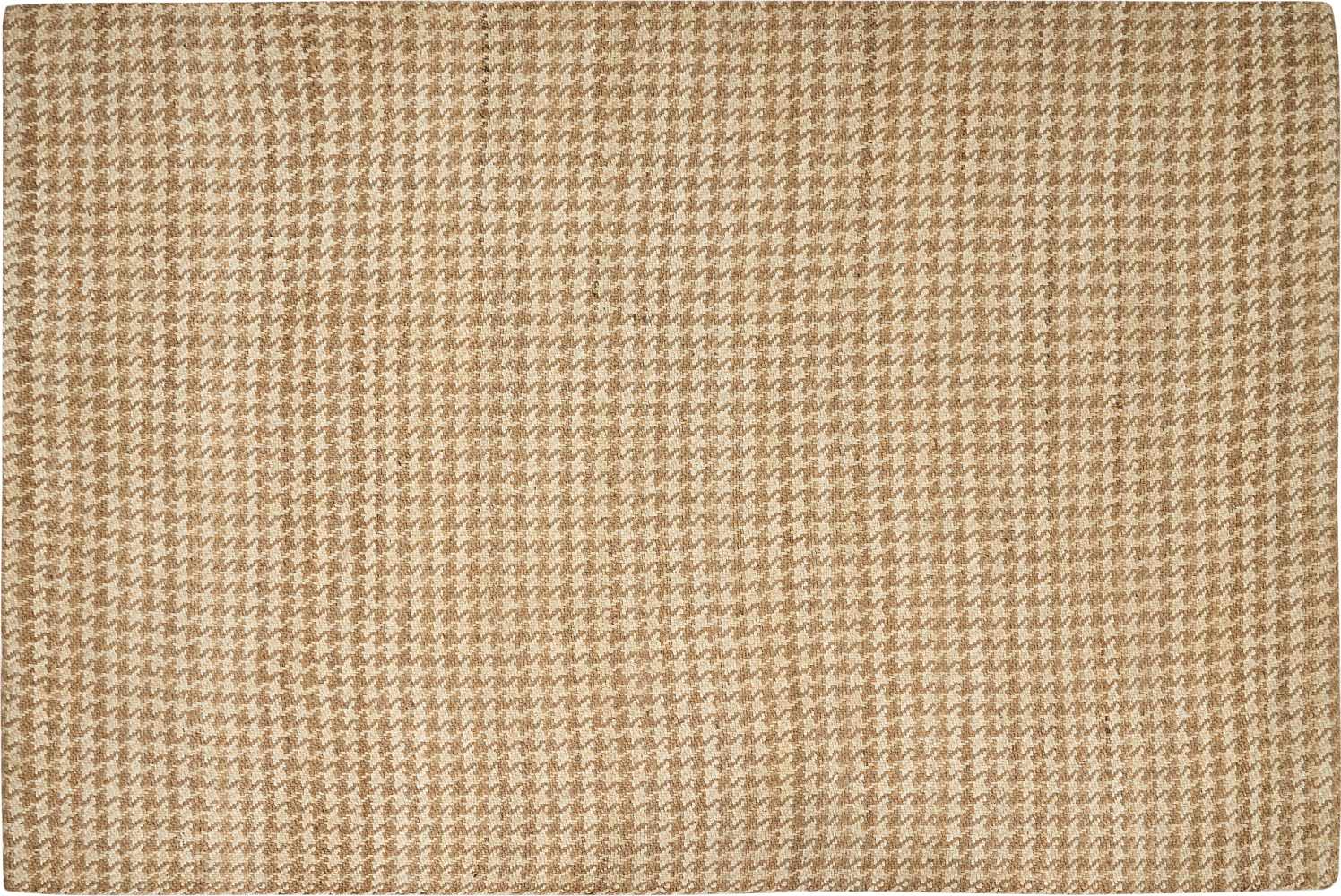 Teppich Jute beige 200 x 300 cm kariertes Muster Kurzflor ARAPTEPE Bild 1