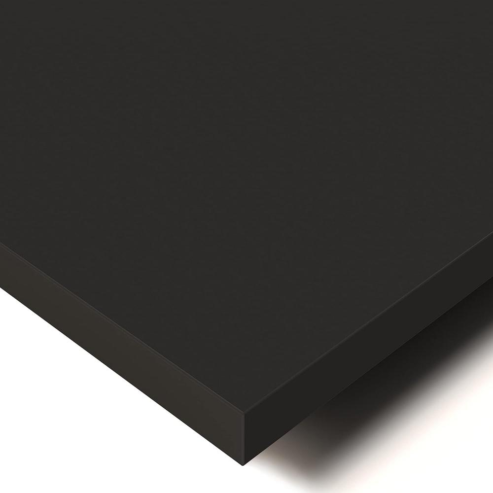 POKAR Tischplatte 2,5 cm Massiv Schreibtischplatte Bürotischplatte für Schreibtisch, Esstisch FSC-zertifizierte, Schwarz, 120 x 80 x 2,5 cm Bild 1