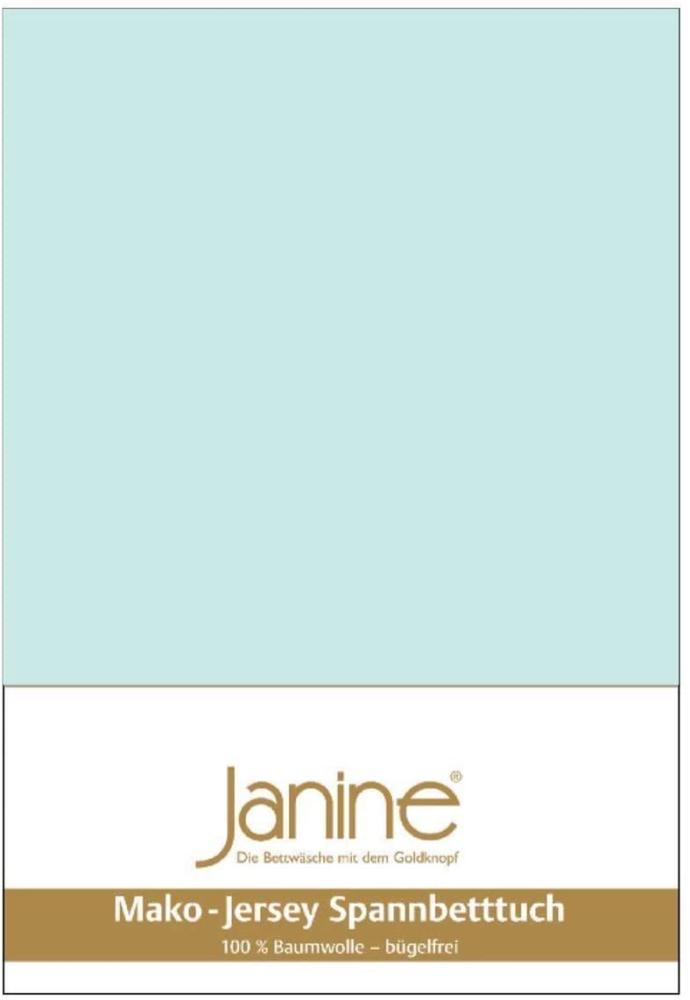 Janine Spannbetttuch 5007 Mako Jersey 140/200 bis 160/200 cm morgennebel Fb. 22 Bild 1