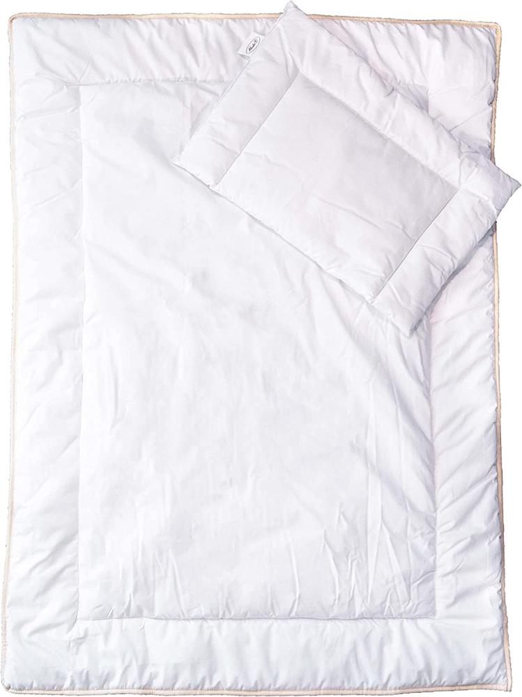 Bettset: Steppdecke und Kissen aus Polyester 135x100 cm Bild 1