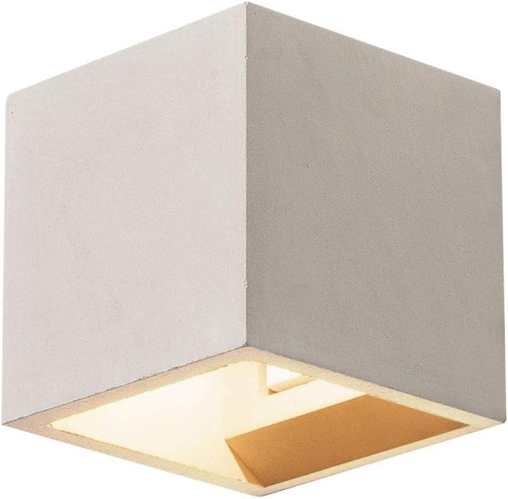 SLV No. 1000910 SOLID CUBE Wandleuchte QT14 grau max. 25W Bild 1