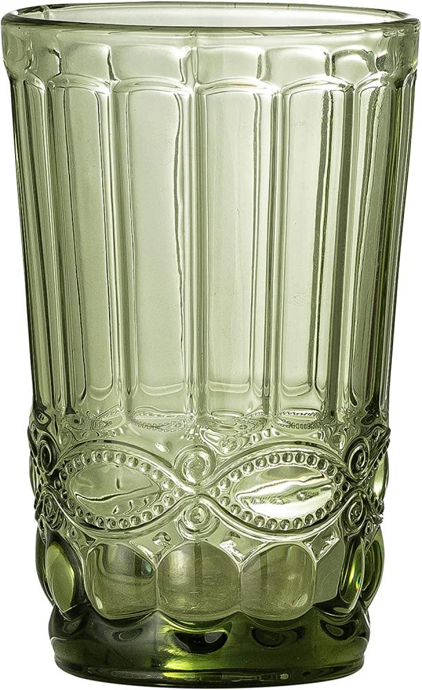 Bloomingville Florie Wasserglas 4er Set Grün Glas Trinkglas dänisches Design modern elegant 350 ml Bild 1