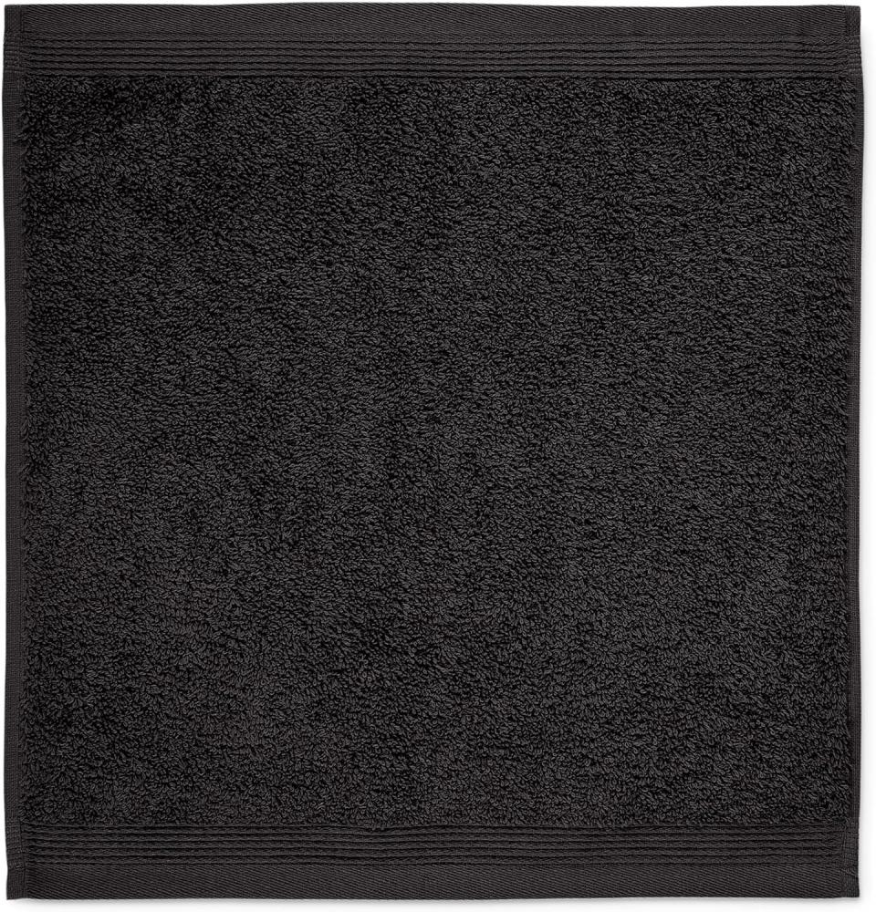 Möve Superwuschel Seiftuch 30 x 30 cm aus 100% Baumwolle, Black Bild 1