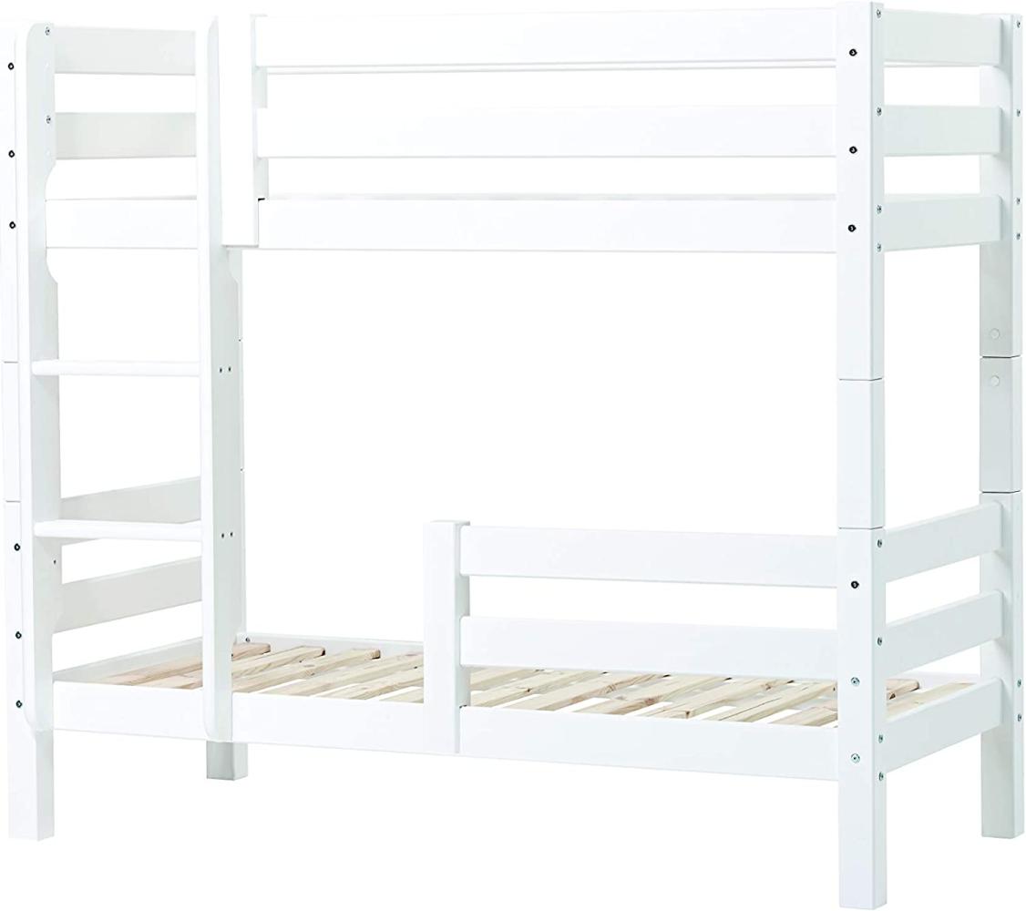 Hoppekids 'Premium' Etagenbett gerade Leiter, 70 x 160 cm, inkl. Rollroste und extra Schutzvorrichtung, nachhaltig Bild 1