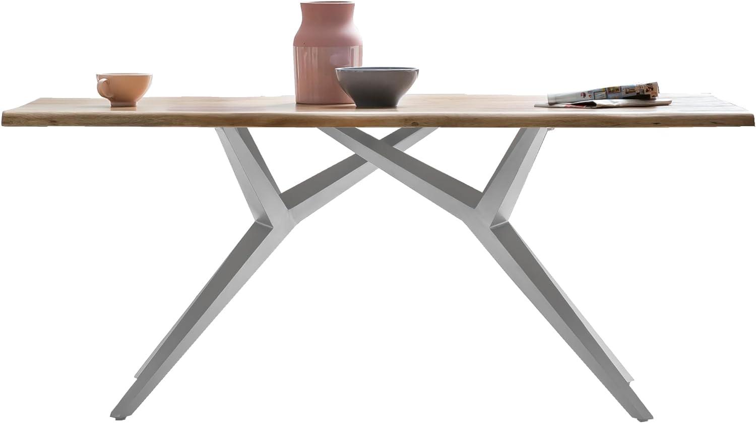 Tisch 180x90cm Akazie Metall Holztisch Esstisch Küchentisch Speisetisch Küche Bild 1