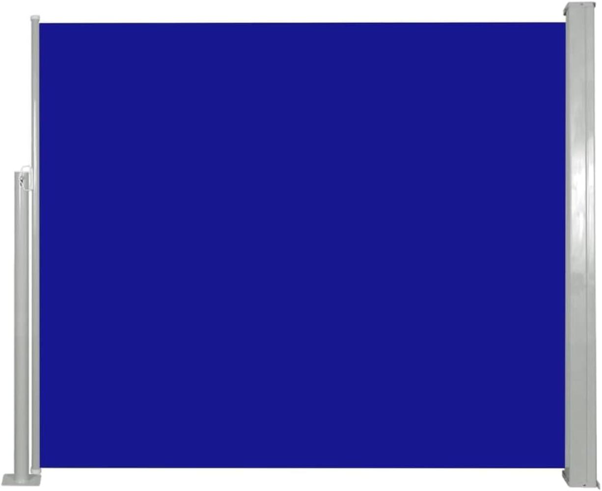 Ausziehbare Seitenmarkise 120x300 cm Blau Bild 1