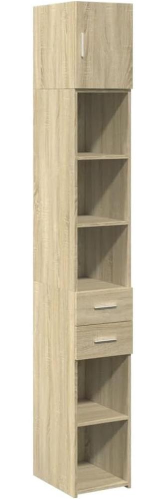 Hochschrank Schmal Sonoma-Eiche 30x42,5x225 cm Holzwerkstoff 3281268 Bild 1