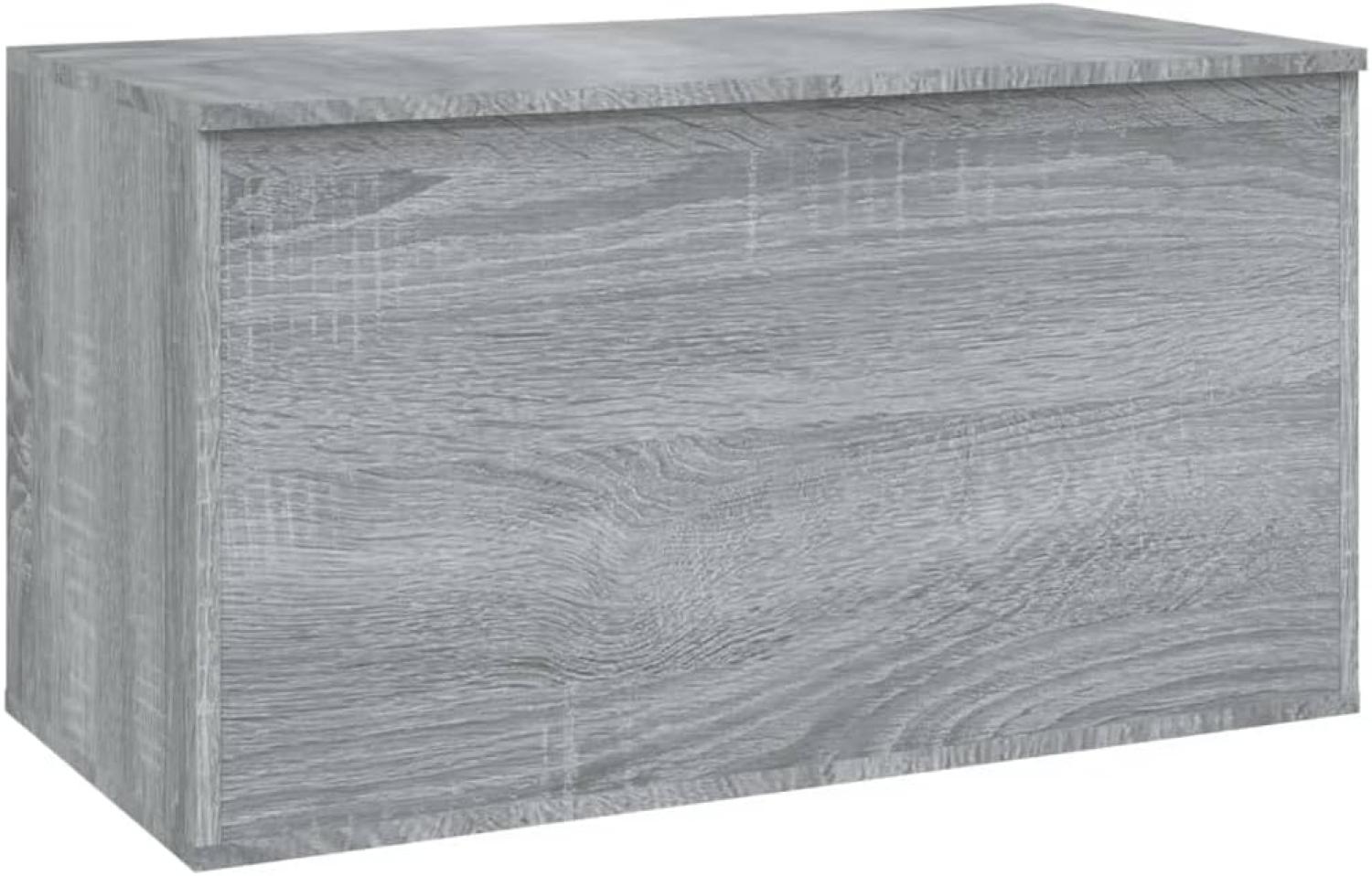 Aufbewahrungstruhe Grau Sonoma 84x42x46 cm Holzwerkstoff Bild 1